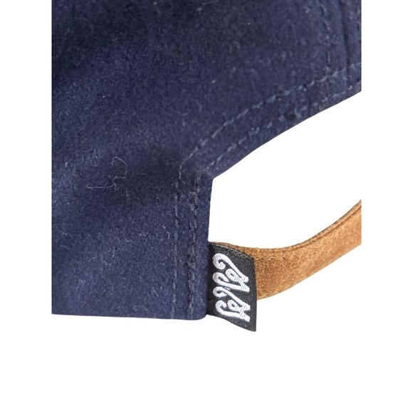 W&W Wheels and‎ Waves Unisex Flat Brim Varsity Navy Blue Adjustable Cap Hat NWOT - Picture 4 of 10